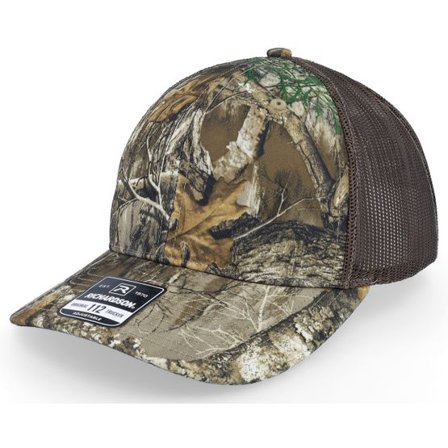 Richardson - Camo trucker Keps - 112p Realtree Edge/Brown Trucker @ Hatstore