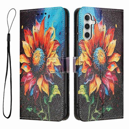 YX-2501 Læder Etui Kompatibelt med Samsung Galaxy A26 5G A16 5G 4G Mønster Print Pung Telefon Cover med La-Perfet