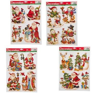 Carnival Toys 9706: Vetrofania Natalizia Cm.30X40 Ca. Mod.Ass.