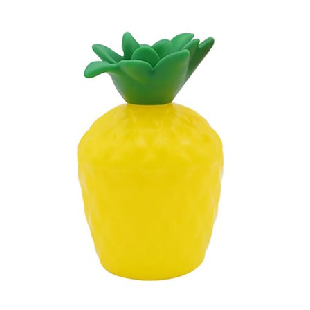 1 stk. Kokosnød Kop til Cocktails Hawaii Fest Plastik Drikkeflaske Gul