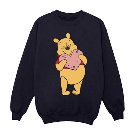 Disney Boys Winnie The Pooh Heart Eyes Sweatshirt 3-4 År Marinblå