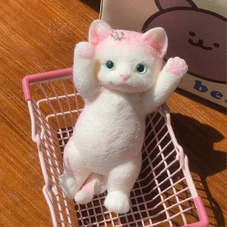 Katt Klemmeleke, Tykk Katt Klemmeleke, Søt Katt Klemmeleke, Myk Katt Klemmeleke, Stresslindring, Sensorisk Leke, Gave til Påske, Jul [D]