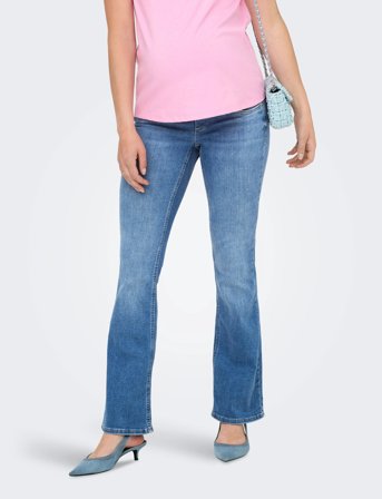 Only Maternity Olmblush Mid Flared Re1319 Noos - Blue - M x 32