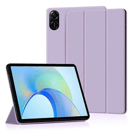 Trefaldigt Ställfodral för Honor Pad X9 Pad X8 Pro, PU Läder Skyddande Tablet Fodral Lila