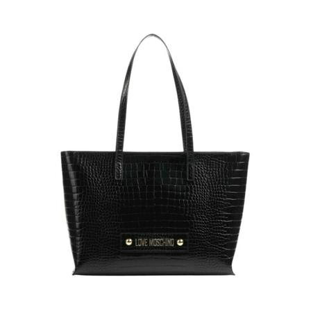 Moschino, Tote Bag Czarny, Kobieta, Rozmiar: ONE Size
