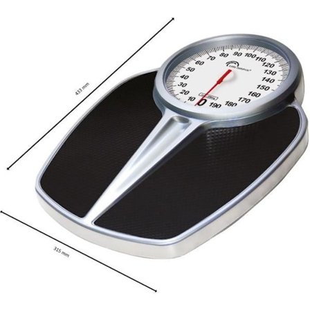 Mekanisk personvåg LITTLE BALANCE 8182 PRO M 200, 200 kg / 1 kg, Stor skärm, Professionell, Svart & Krom