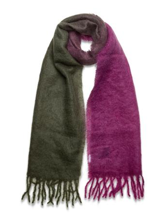 Mohair Gradient Fringed Scarf Accessories Scarves Winter Scarves Multi/mønstret Ganni