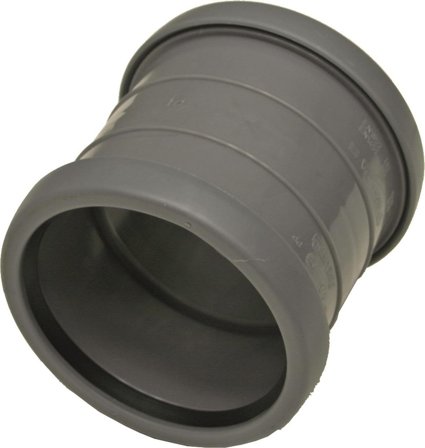 Pipelife 170516 Dobbeltmuffe 110 mm, Innendørsavløp