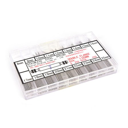 8-25 mm urværksfjederstænger Remledspinde Reparation Urled Sølv