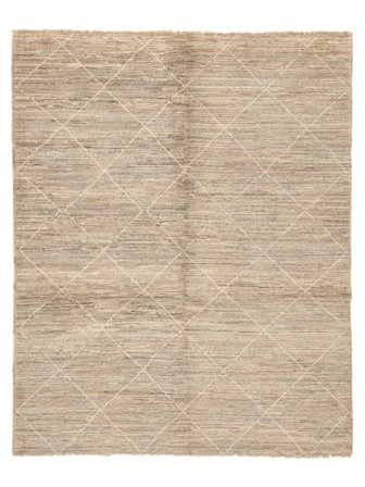 158X194 Tapis Berbère Style Moderne Orange/Beige (Laine, Afghanistan) Carpetvista