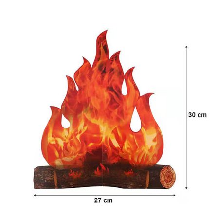 Hjemmedekoration Realistisk Halloween Ild Falsk Flamme Papir Fest