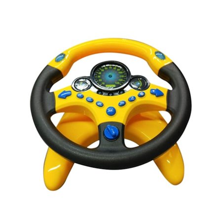 Barnratt ratt med ljusljudsimulering Körutbildning Leksak Present - Gul