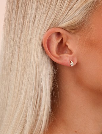 SNÖ of Sweden Veil Small Ear G/Clear - Onesize - Gold - ONE SIZE