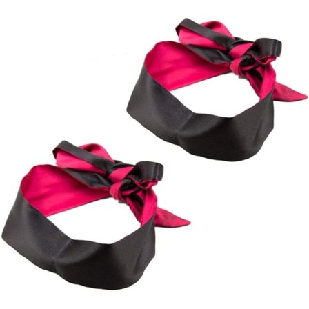 Satin Eye Mask Sömnmask, Soft Smooth Blindfold, 57 In Long Justerbar