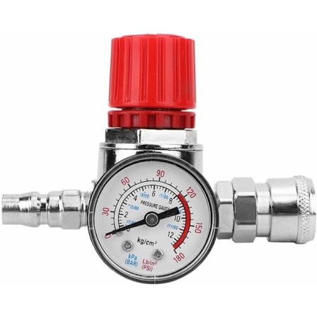 Tryckreglerventil, tryckregulator för tryckregulator för luftkompressor med hane/hona-kontakt för lufttrycksreglering och strömförsörjning