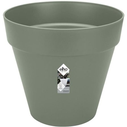 Loft Urban Round Flower Pot - Plast - Percé - Tank - Med hjul - Ø40 - Grönt