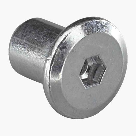 Hylsmutter M6 10 st Elförzinkat Stål - Biltema