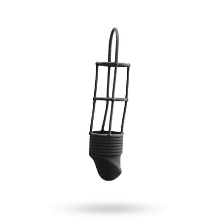 Ribbed Cockcage - Vuxen.dk - Fleshlight, penisringe, overtræk, onani, sexdukker, penispump, penisforlæng & gay.