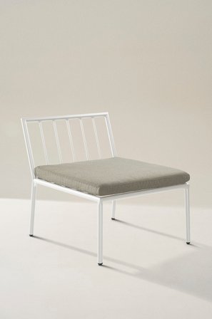 Jotex - Sofamodul Hvit/lys grå pute - MENTON - Kjøp Hagesofaer & hagebenker hos Jotex