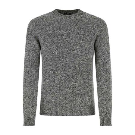 A.p.c., Round-neck Knitwear Grijs, Heren, Maat:S