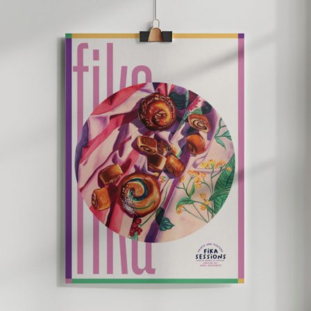 Evening Jazz Poster 50x70 cm
