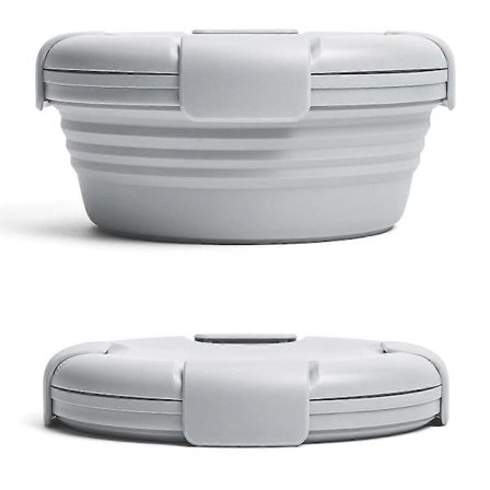 Silikonmatlåda med lock återanvändbar silikonskål miljövänlig hållbar portabel