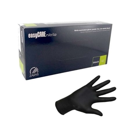 Sorte Nitrilhansker 100 stk, Beskyttelsesgrep for mange bransjer