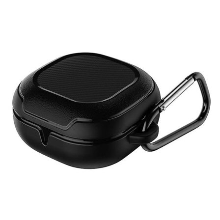 Cover med karbinhake för Samsung Galaxy _Buds Live hörlurar Headset - skydd Svart ingen