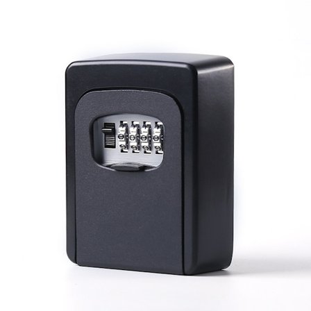 Nyckellåda, Jormftte, Metall/PVC, Med siffra, Silver/Svart