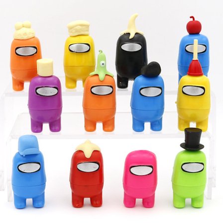 Pack Among Us Crewmate Figures Mystery Bag S2 flerfärgad 12st