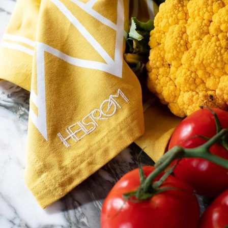 Eyvind Hellstrøm Kjøkkenhåndkle Gul Logo 2pk