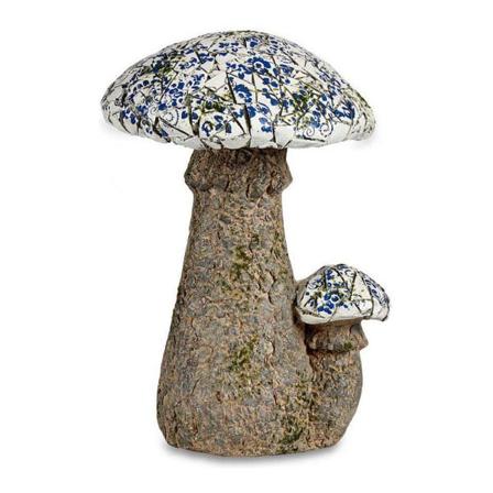 Dekorativ Trädgårdsfigur Mosaik Svamp Polyresin (29 X 44 X 32 Cm