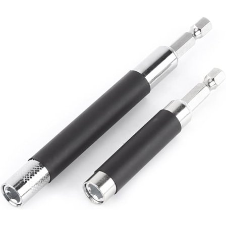 2 st Hex-skaft magnetiska skruvmejselbitar förlängningsstång adapter handhållen drivrutin