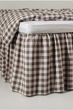 Jotex - Volangsängkappa Ekologisk Höjd 45 Cm Brun/beige LAUREN - Köp Sängkappor hos Jotex