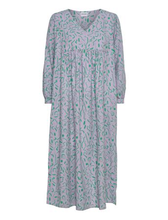 Serpentine V-Neck Long Dress Blue Bobo Choses