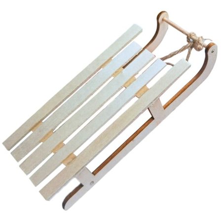 5 st juldekorationer matbord dekoration trädekoration trä släde mini trä juldekorationer