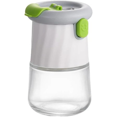 Dobbelt Krydderidispenser med Fast 0,5 g Portionskontrol - Bredmundet Salt- og Peberbøsse til Sund, Natriumfattig Madlavning og Madforberedelse