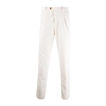 Brunello Cucinelli - Chinos - Vit - Herr - Storlek: M, Herr, Storlek: M