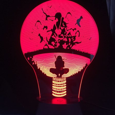 Klassisk Japansk Anime Figur 3D Natlys Dreng Pige LED LAMPE Fødselsdagsgave