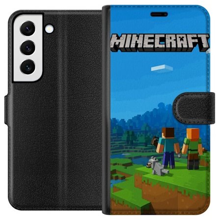 Kompatibelt Plånboksfodral till Samsung Samsung Galaxy S22 5G Minecraft Key Art