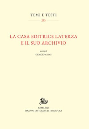 La casa editrice Laterza e il suo archivio