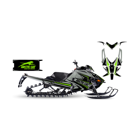 Dekalkit SweTown Fuzz Black - Arctic Cat M9000 King Cat Turbo 162 2018-2019