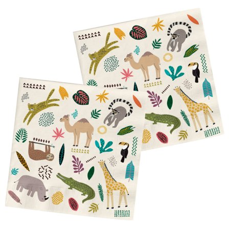 Zoo Kalas Servetter 20-pack - Partyninja.se