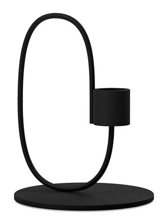 Swoop Home Decoration Candlesticks & Tealight Holders Candlesticks Svart Cooee Design