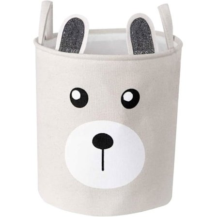 Sammenfoldelig opbevaringskurv i stof til legetøj