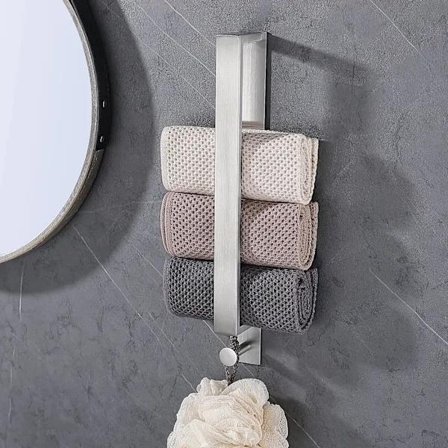 NY-Selvklebende håndkleholder i rustfritt stål for bad - w