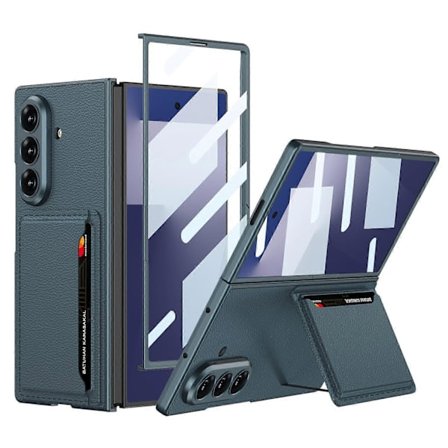 GKK Integrert Ultratynt Lær Telefondeksel med Kortspor For Samsung Galaxy Z Fold7 5G