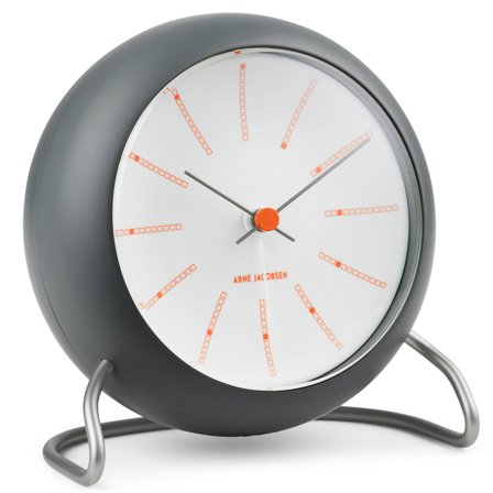 Arne jacobsen Bankers Bordsur, mörkgrå | Inredning > Klockor > Klocka | Bagaren och Kocken