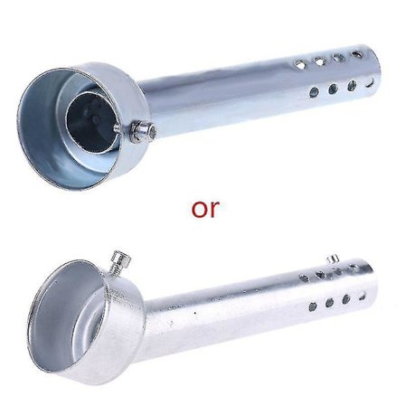 Universal 48mm Motorsykkel Vinklet Eksos Innlegg Baffel End Can Db Killer Lyddemper Elbow 175mm Lengde
