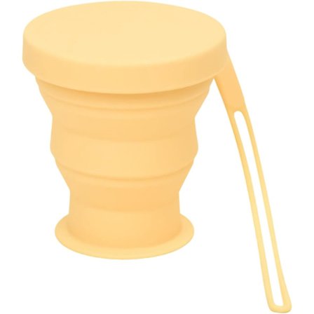 ING 200 ml sammenklappelig silikonekop, bærbar lækagesikker drikkekop, velegnet til rygsækrejser og camping, letvægts rejse- og campingsæt